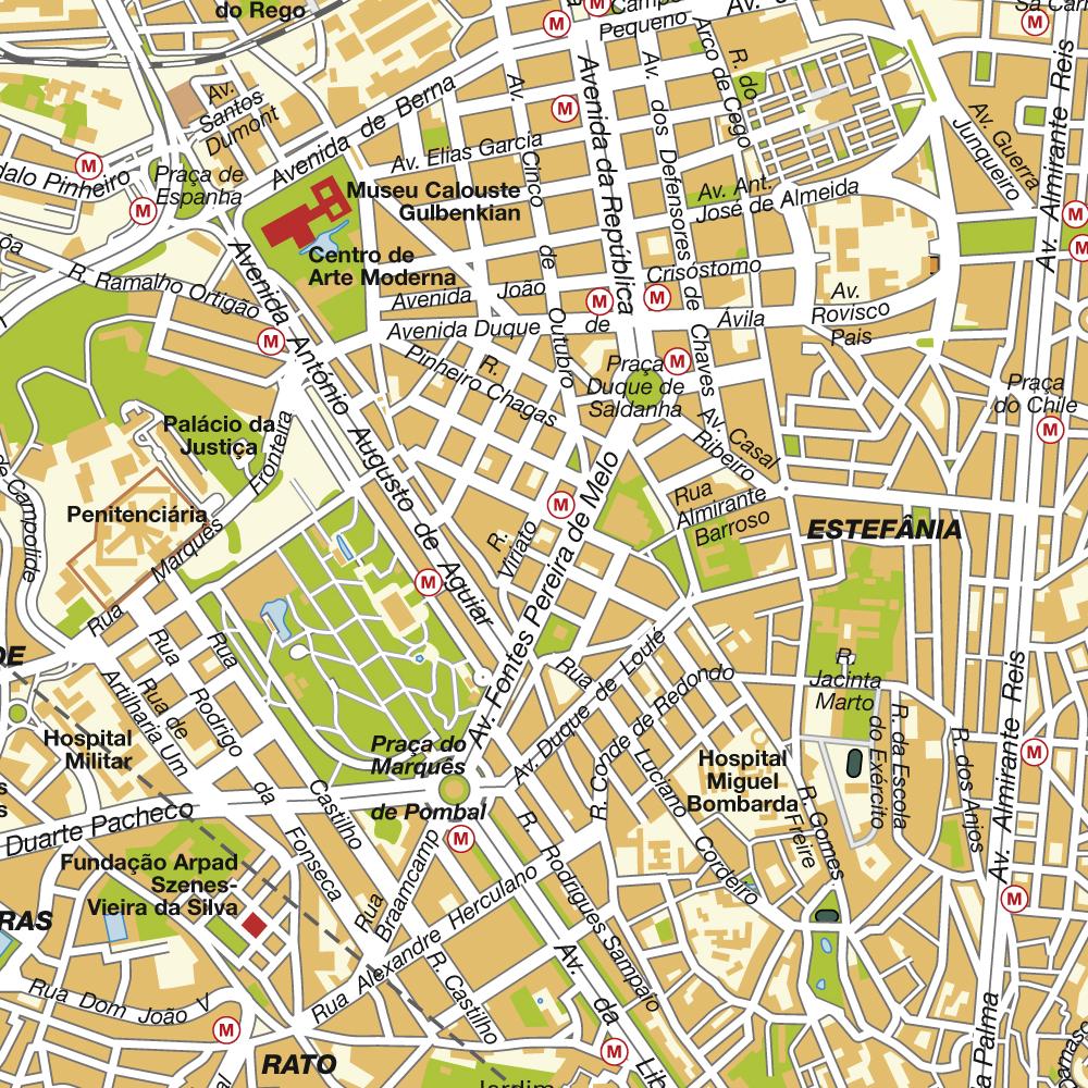 Map Lisbon, Portugal. Maps and directions at hotmap.