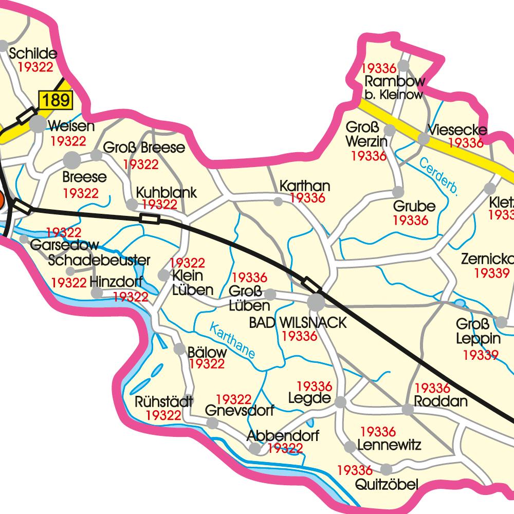 Karte Wittenberge, Prignitz, Brandenburg Deutschland hotmaps