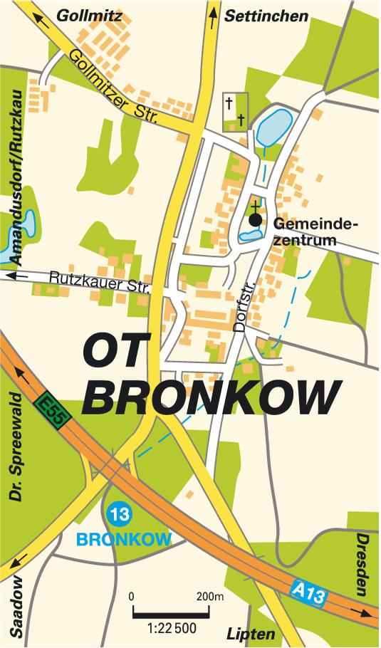 Map Bronkow, Brandenburg, Germany. Maps and directions at hotmap.