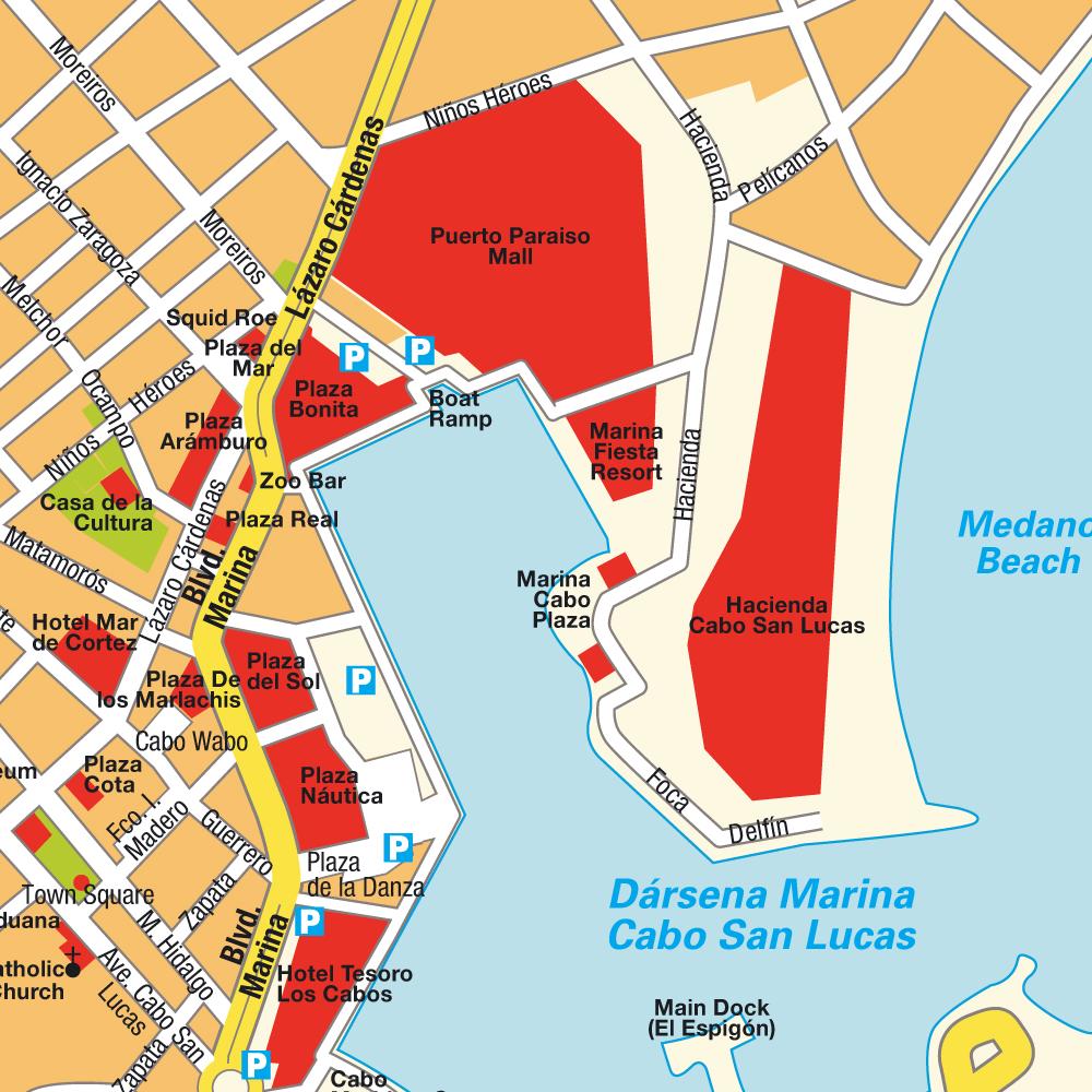 Map Cabo San Lucas, Mexico. Maps and directions at hotmap.