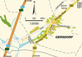 Map Gersdorf, Saxony, Germany. Maps and directions at hotmap.