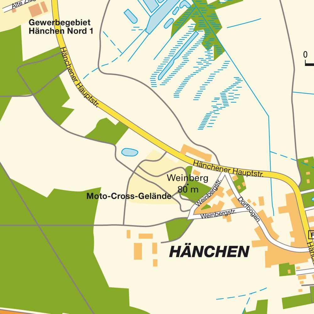 Map Kolkwitz OT Hänchen, Brandenburg, Germany. Maps and directions at