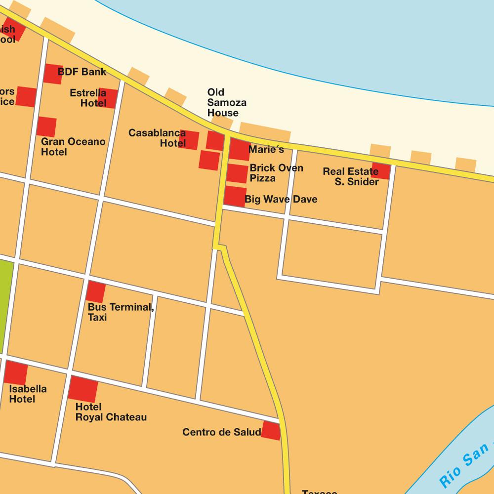 Map San Juan del Sur, Nicaragua. Maps and directions at hot-map.